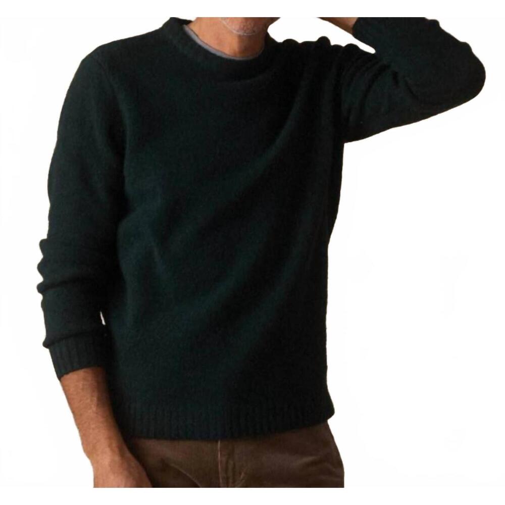 NEW THE NORMAL BRAND homebound crewneck sweater in dark sea